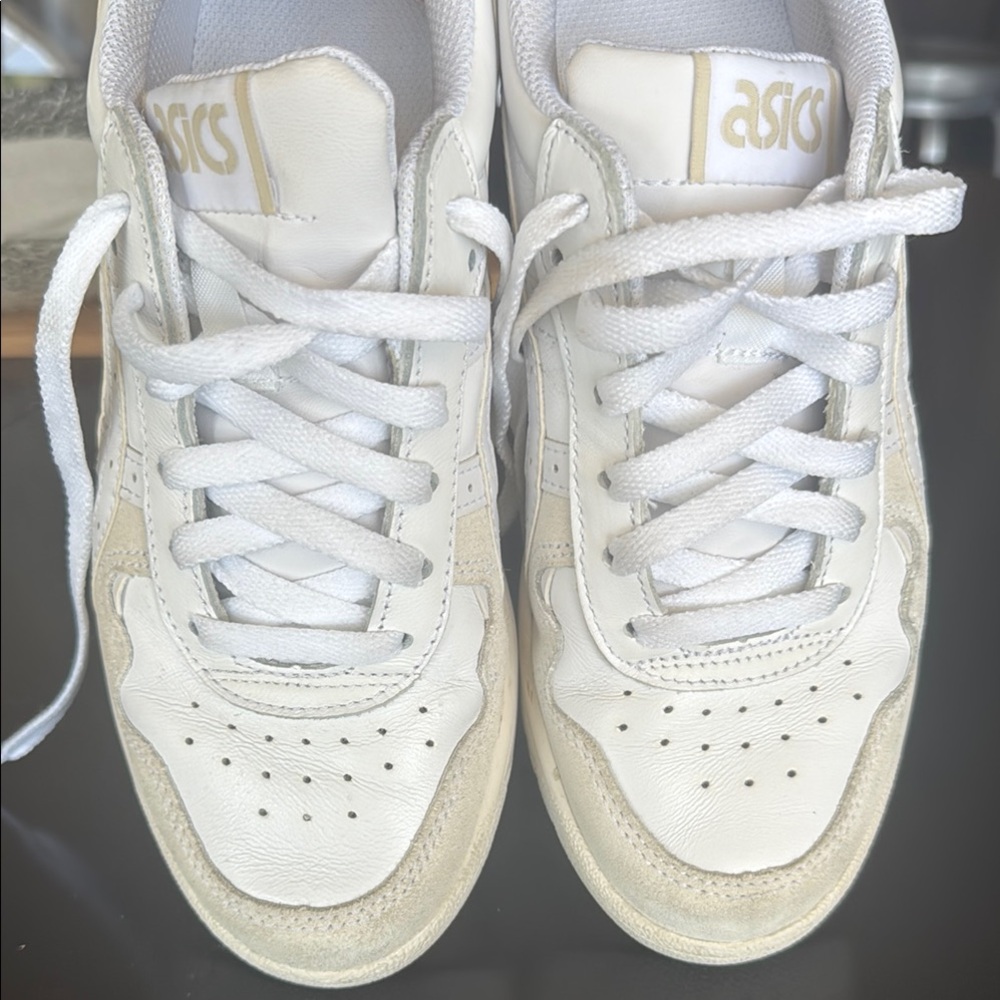 Asics White Athletic Shoes